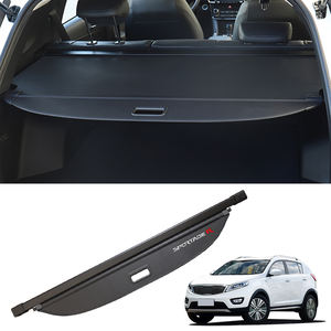 Nouvel arrivage de couverture de chargement rétractable en cuir et fibre de carbone accessoire d'étagère de colis arrière <span class=keywords><strong>Toyota</strong></span> <span class=keywords><strong>RAV4</strong></span> 2009-2013 <span class=keywords><strong>Protection</strong></span> intérieure - Product Image 1