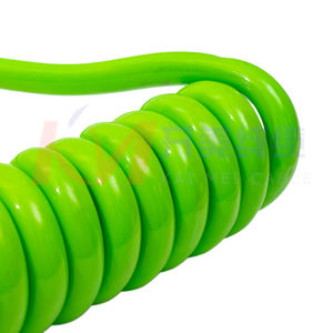 Câble Kai Mei TC-011 KM 7 broches, conducteur en cuivre vert, câble spiralé 12 <span class=keywords><strong>volts</strong></span> <span class=keywords><strong>pour</strong></span> connexion de remorque de camion, prise 7 cœurs enroulée - Product Image 2