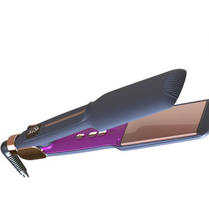 Ulelay Private Label 2 in 1 <strong>Hair</strong> <strong>Straightener</strong> 1.5 Inch <strong>Ceramic</strong> Plates Professional Flat Iron Heats up Fast With PTC Heater 450F - Product Image 4