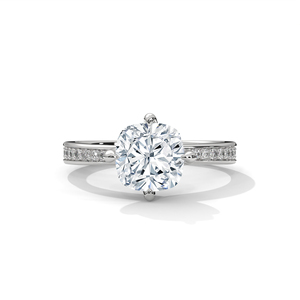 Raamaa เบาะตัดเพชรสีขาว10K 14K สำหรับงานแต่งงานในห้องปฏิบัติการทองคำสีขาวยอดนิยมของผู้หญิง - Product Image 1