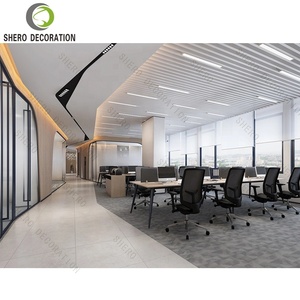 Sang trọng quản lý văn phòng bàn điều hành L hình bàn với credenza và ngăn kéo tập tin thiết kế bằng gỗ hiện đại Máy Trạm lớn - Product Image 6