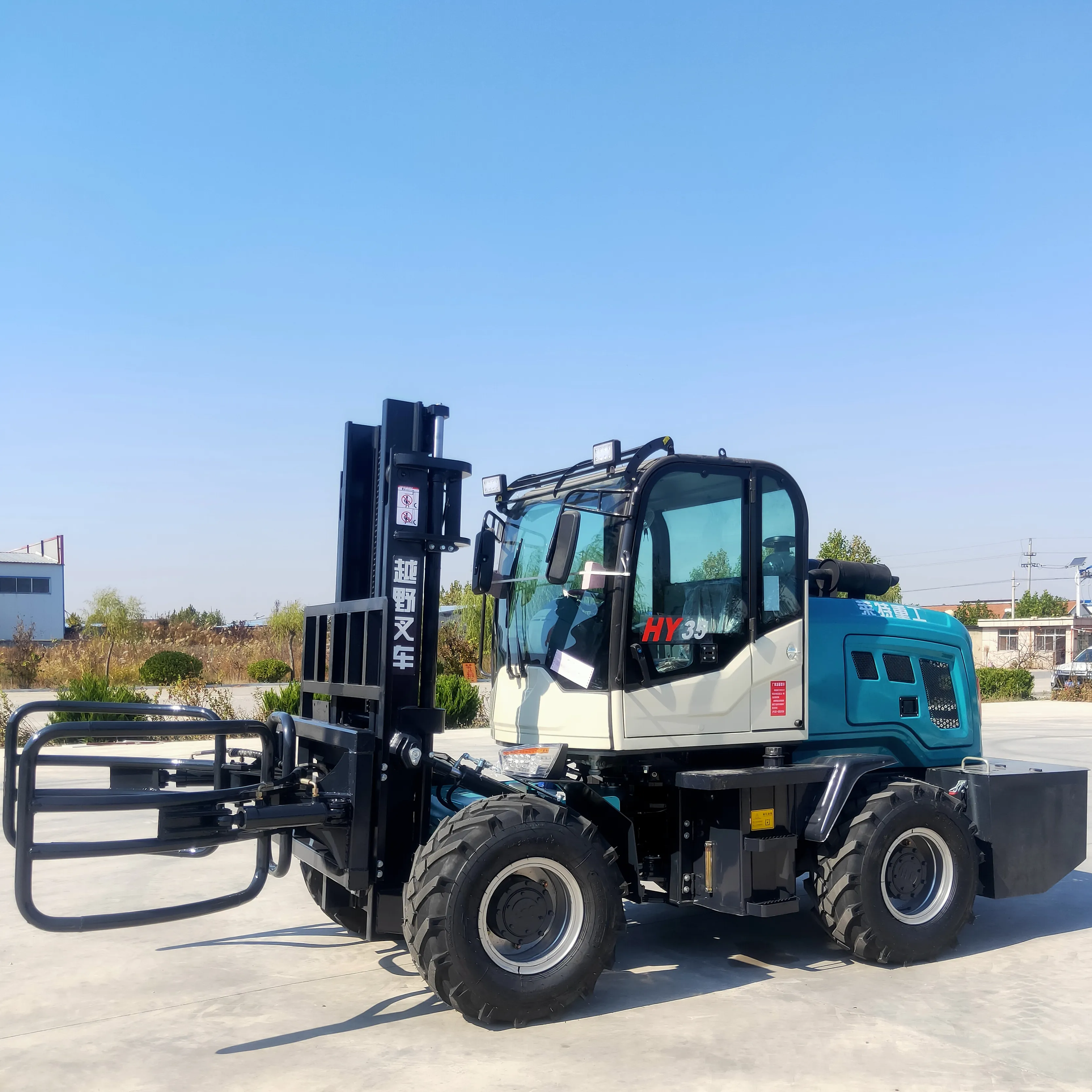 Equipo de manejo de materiales en almacén precio HUAYA carretilla elevadora diesel hidráulica para la venta