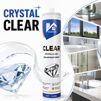 Fix ALL Crystal Type Transparent MS Polymer Adhesive Hybrid Polymer Glue Sealant for Glass Panel Metal