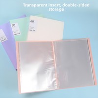 Classeur de présentation A4 à 30 pochettes, en plastique transparent, organiseur de documents, classeur pour le bureau, l'école, les fournitures de papeterie