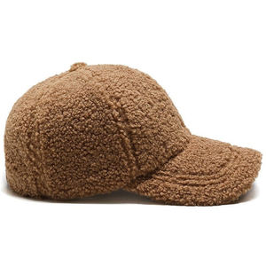 Haute Qualité 6 Panneau Designer Baseball Chapeaux Fausse Fourrure Éponge Laine Polaire Moelleux <span class=keywords><strong>Hiver</strong></span> Personnalisé Casquettes <span class=keywords><strong>De</strong></span> Baseball - Product Image 5