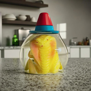 ของเล่นบีบน้ำรูปงูเห่า TPR ขนาดพกพา 6.5 ซม. ใหม่ สำหรับเด็กและผู้ใหญ่ บรรเทาความเครียดและผ่อนคลาย เป็นของขวัญ - Product Image 3