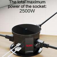 KLASS Smart Life Power Elektrische Hebe-Steckdose Pop-up-Steckdose Neues Design EU Tischplatten-Erweiterungssteckdose Kabellose Elektrische Steckdose IP IP55