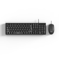 SunroseMK10-Ensemble clavier-souris de jeu filaire USB 104 touches pleine grandeur ergonomique étanche ultra-mince plug-and-play