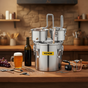 ชุดกลั่นสุราสแตนเลสขนาด 8 แกลลอน แบบถังคู่ สำหรับการกลั่นสุราที่บ้าน - Product Image 2