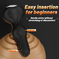 Plug anal vibrant et oscillant en silicone contrôlé par application, pour massage de la prostate, jouet intime à télécommande pour hommes, femmes et couples