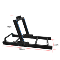Cockpit de simulateur de course pliable universel, kit de cockpit de simulateur en alliage d'aluminium 4080 pour jeux vidéo PS4 PS5 PC