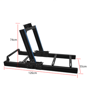 Cabina de Simulación de Carreras Plegable Universal, Kit de Cabina de Simulación de Aleación de Aluminio 4080 para Videojuegos de PS4, <span class=keywords><strong>PS5</strong></span> y PC - Product Image 3