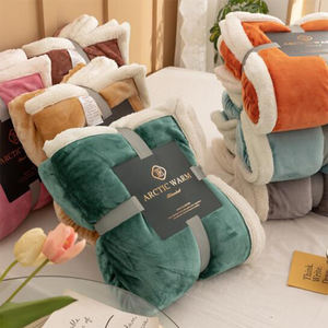 الجملة أزياء شيربا الفانيلا الصوف الدافئة الدافئة الدافئة الدافئة الدافئة رمي بطانية - Product Image 1