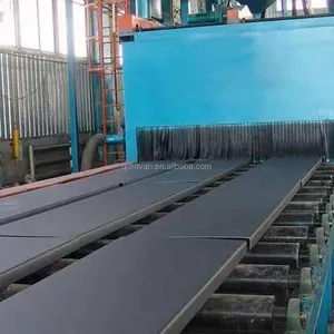 H beam shot blasting machine used in steel bridge fabricating industry welding parts and metal plate abrator