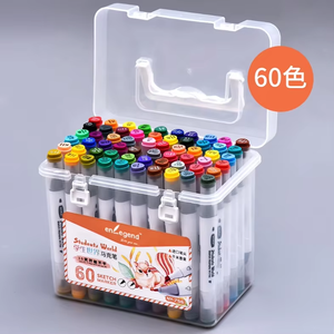 24 điểm đánh dấu có thể giặt hai đầu màu sắc rực rỡ được thiết lập để vẽ màu & chế tạo - Product Image 3