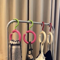 Wholesale Multifunctional Rotatable Scarves Display Hangers Non-Perforated Circular Hanging Rack for Coats Hats Bags Scarves