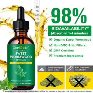 Gotas Orgânicas de Artemísia Doce OneBtanicl para Suporte Digestivo e Limpeza do Corpo, Detox do Intestino, Gotas Líquidas de Artemísia Doce - Product Image 6