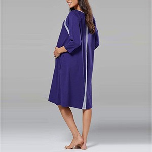 Vente en gros Vêtements de maternité et d'allaitement Robes décontractées pour femmes enceintes Robe de maternité à col en V de haute qualité - Product Image 2