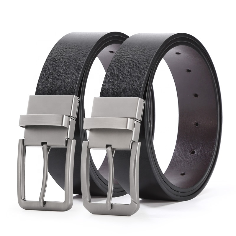 2024 New Design Man Belt Reversible Buckle Black Strap TPU Strap Needle Belt Male Belt for Jeans 120cm 130cm