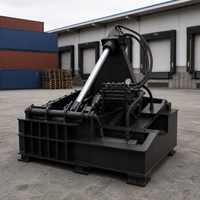 Presse à balles horizontale mobile de 125 tonnes pour le recyclage des pneus usagés, des ferraille et des copeaux de métal