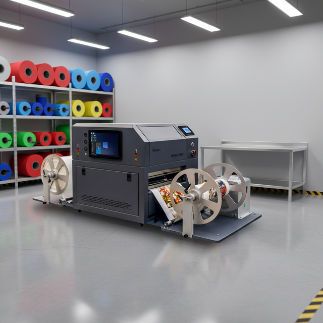 Waterproof Label Sticker Printing Machine Focus 391S Automatic TIJ Digital Color Inkjet Roll Industrial Inkjet Printer