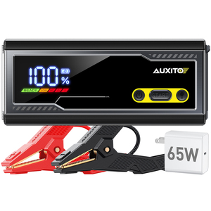 เครื่องช่วยสตาร์ทรถยนต์ AUXITO 10000A สำหรับเครื่องยนต์เบนซินและดีเซลทุกชนิด ความจุแบตเตอรี่ 24000mAh แบบพกพา พร้อมที่ชาร์จเร็ว 65W - Product Image 1