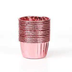 แม่พิมพ์อบมัฟฟินแบบม้วน ทนความร้อนสูง H524 หลายสี ทำจากอลูมิเนียมเคลือบกระดาษ - Product Image 2