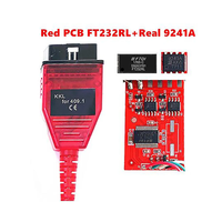 KKL 409.1 Red PCB Board FT232RL 9241A Real Chip VAG409 USB Code Reader VAG 409 for AUDI/VW