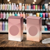 Boîte en carton pliable personnalisée de luxe avec logo imprimé pour parfums, crèmes solaires et cosmétiques de soin de la peau