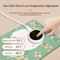 Tapis de bureau chauffant électrique prêt à être expédié avec contrôle de la température, expédition rapide, coussin chauffant pour bureau et étude en hiver