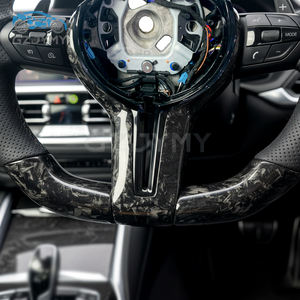 Volante deportivo LED de fibra de carbono forjado personalizable, cuero perforado, <span class=keywords><strong>precio</strong></span> al por mayor para <span class=keywords><strong>BMW</strong></span> G20 G30 M2 M3 M4 <span class=keywords><strong>M5</strong></span> M6 X3 - Product Image 3