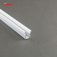 Profil de garde-robe en aluminium LS-125 avec couvercle de diffuseur en PC Plafond encastré dans le mur Lumières linéaires à LED Service de coupe personnalisable
