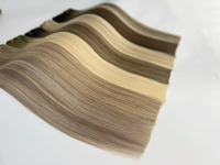 Harga Grosir Rambut Manusia Virgin 100% Cuticle, Dapat Digunakan Kembali dan Tahan Lama, Ekstensi Rambut Seamless Double Weft