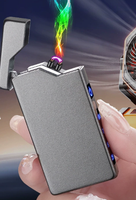 Briquet électronique USB rechargeable de haute qualité allume-cigare en plastique coupe-vent pour le camping en plein air
