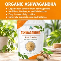 Poudre de racine d'ashwagandha 100% pure, marque privée, pour stimuler l'énergie, la force et l'endurance, poudre d'ashwagandha pour hommes et femmes