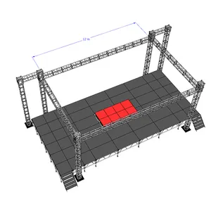 Tetto ad arco su misura per esterno truss truss curva a traliccio in alluminio