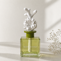 Diffuseur d'arômes floraux en céramique et plâtre, diffuseur à bâtonnets, conception personnalisée d'usine, coffret cadeau de luxe, OEM ODM, style de vie haut de gamme