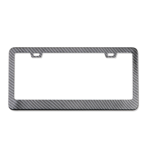 Marco para Placa de Matrícula Estándar Estadounidense 04 de Acero Inoxidable, Textura de Fibra de Carbono / Negro Mate, Soporte Universal para Placa de Matrícula de Automóvil Estadounidense - Product Image 4