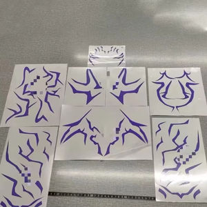 Disfraz de Cazador de Demonios de Dibujos Animados 2025, Adhesivo de Tatuaje Morado de Rumi, Accesorios para Disfraces de Halloween, Accesorios para Fiestas de Disfraces - Product Image 6