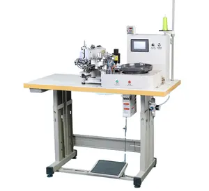 QK-968-1 Automatic industrial hole attaching sewing machine plastic snap button auto button feeder