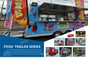 Petite remorque de restauration rapide CE DOT Chariot à <span class=keywords><strong>hot</strong></span>-dogs de cuisine mobile bon marché Camion à hamburger de café avec cuisine complète - Product Image 5