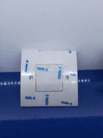 INGELEC Estándar DE LA UE 2 Gang 1 Way 2 Way Interruptor de luz de pared moderno Montaje en pared eléctrico Interruptor de botón doble 10A 250V