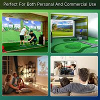 Pantalla de Impacto para Simulador de Golf, Pantalla de Proyección Premium para Monitor de Lanzamiento con Visualización HD, Pantalla de Práctica Interior para Recinto y Red