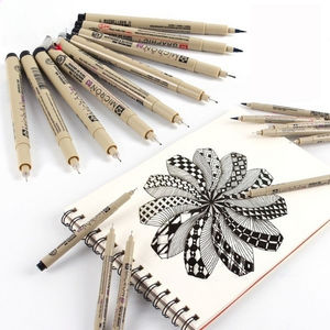 Stylo à <span class=keywords><strong>dessin</strong></span> architectural, stylo à <span class=keywords><strong>dessin</strong></span> à l'<span class=keywords><strong>aquarelle</strong></span>, stylo à pointe fine imperméable, stylo à gel peint à la main - Product Image 2