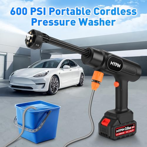 Pistola de Lavado Inalámbrica de Alta Presión con Batería de Litio de 24V 48V, Lavadora de Autos Portátil Inalámbrica - Product Image 3