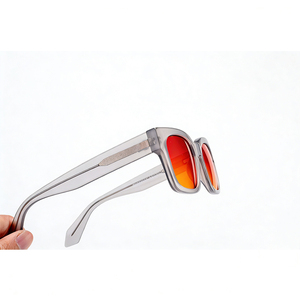 <span class=keywords><strong>Gafas</strong></span> de Acetato para Bloquear la Luz Azul con Lentes CR39 Rojo Anaranjado, Colores Personalizables para Mejorar la Calidad del Sueño - Product Image 3