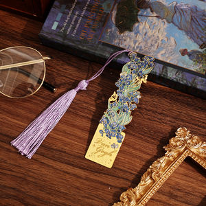 أدوات مكتبية من إيمودا 1-إيريس علامة مرجعية معدنية مع شرابة فان جوخ علامات كتب تلوين للطلاب والمدرسين هدايا التخرج - Product Image 4