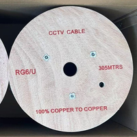 Cable Coaxial de Alta Calidad 305M Sólido CCS CU RG59 RG6 con Alimentación para Comunicación Satelital y CCTV