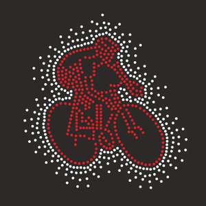 Modèle de <span class=keywords><strong>strass</strong></span> thermocollant personnalisé avec logo, motif de transfert thermique pour design de vélo personnalisé, motif <span class=keywords><strong>strass</strong></span> pour <span class=keywords><strong>t</strong></span>-<span class=keywords><strong>shirt</strong></span> d'équipe - Product Image 1