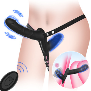 充電式リモコン付き10段階振動女性用レズビアンウェアラブルディルドソリッドフェイクペニス大人のおもちゃモデルFHB17-1208 - Product Image 5